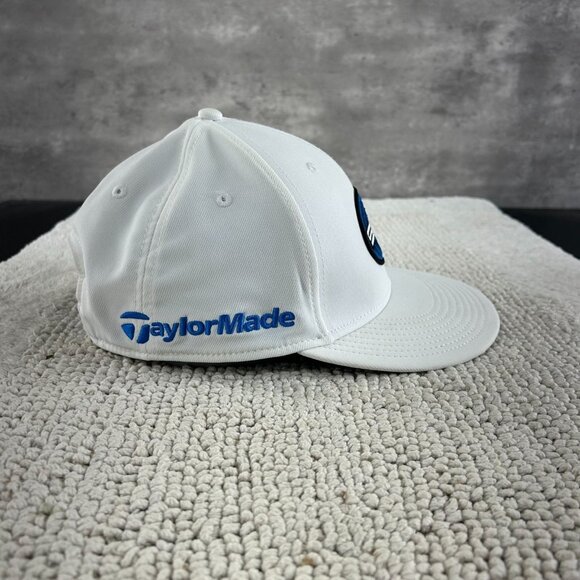 Taylor Made Sim2 Snapback Golf Hat OSFA Driver Launch Golfing Patch Cap White - Picture 5 of 8
